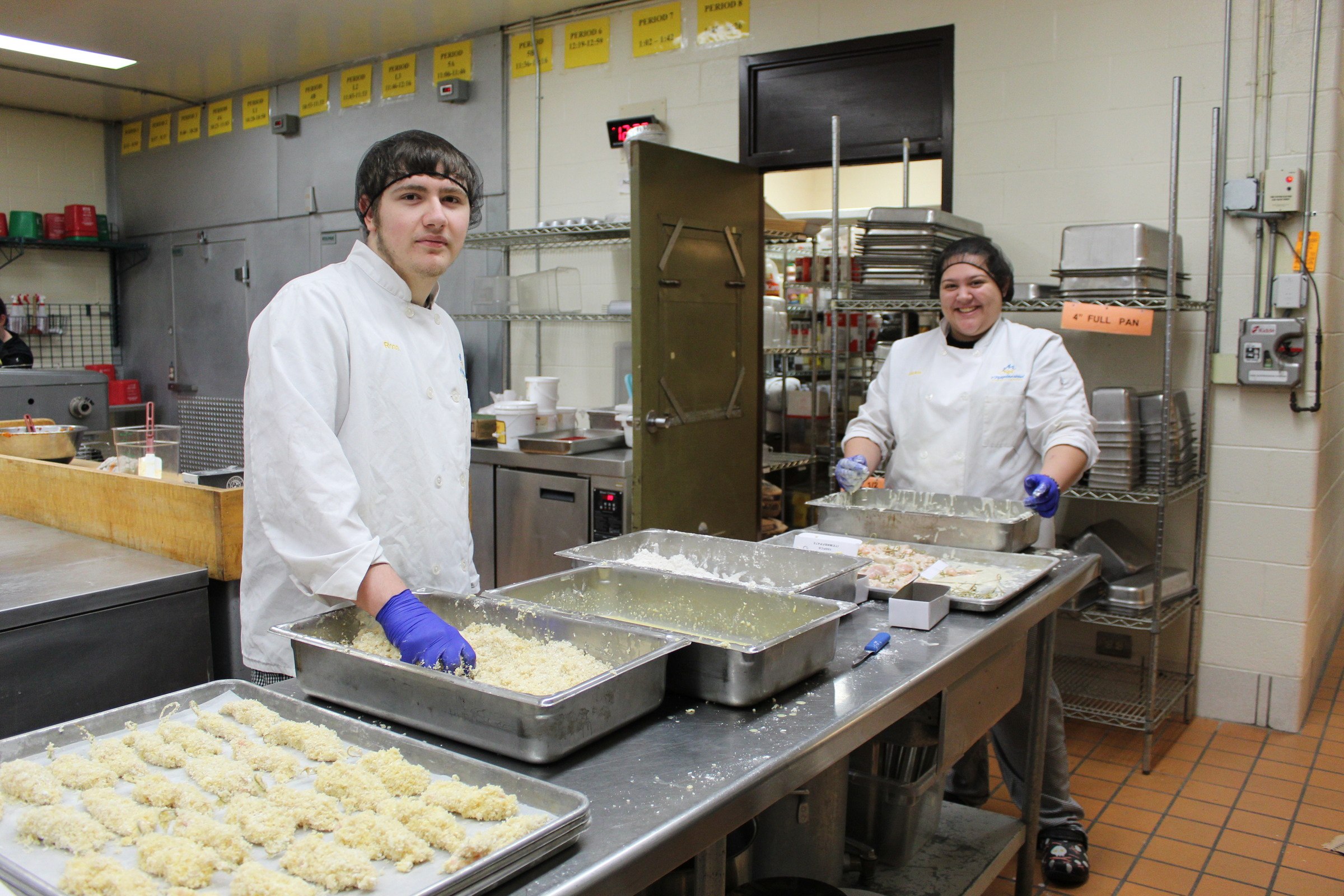 Culinary Students preparing meals
